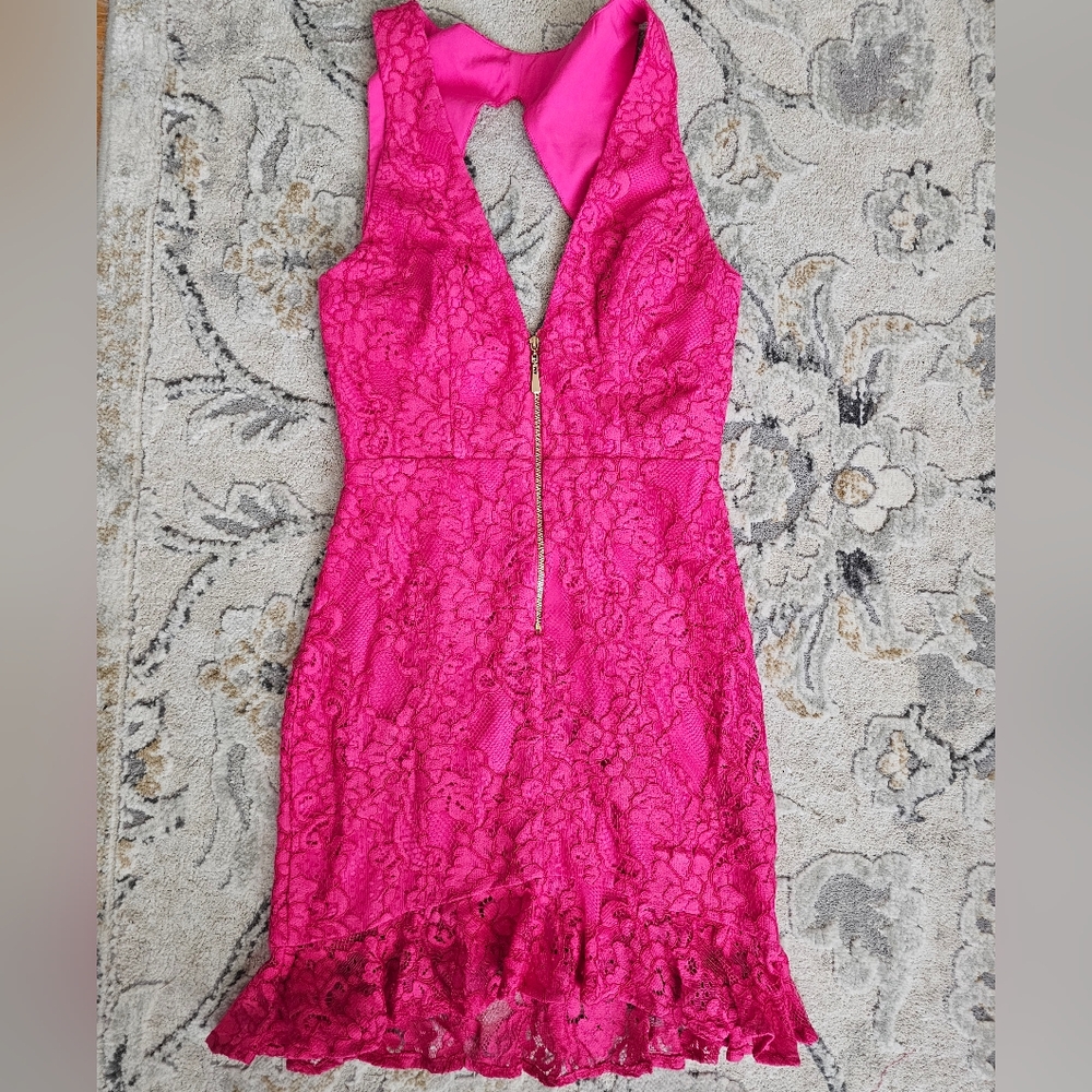 NBD Pink Lace Dress